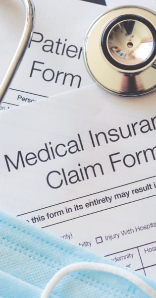 Messy medical forms about Private Medical Insurance